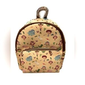Danielle Nicole Pixar Toy Story Cream & Brown Mini Backpack NWT